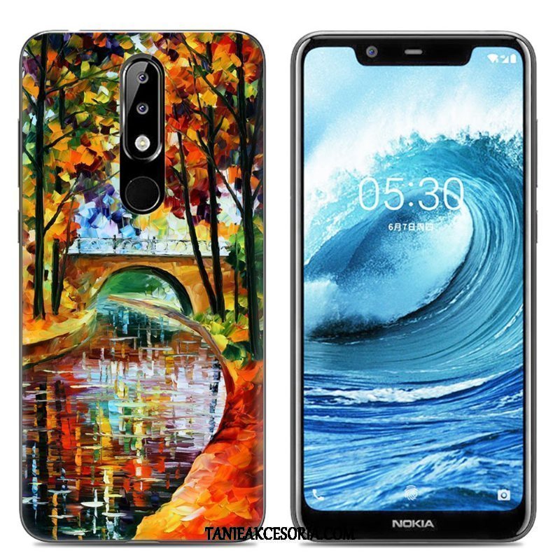 Etui Nokia 5.1 Plus Kreatywne Różowe Ochraniacz, Pokrowce Nokia 5.1 Plus Miękki Silikonowe Przezroczysty