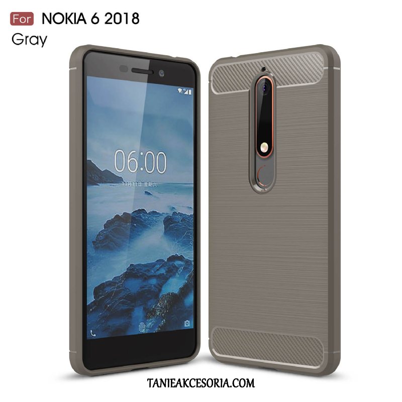 Etui Nokia 6.1 Czerwony Miękki All Inclusive, Obudowa Nokia 6.1 Ochraniacz Telefon Komórkowy Silikonowe