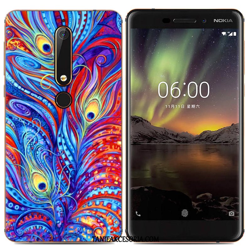 Etui Nokia 6.1 Kolor Proste Kreatywne, Obudowa Nokia 6.1 Miękki Kreskówka Tendencja