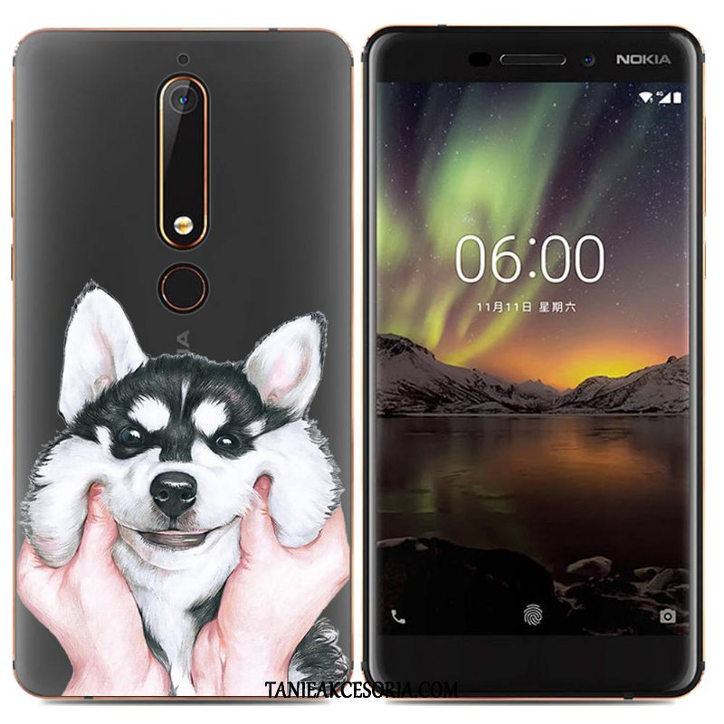 Etui Nokia 6.1 Kolor Proste Kreatywne, Obudowa Nokia 6.1 Miękki Kreskówka Tendencja