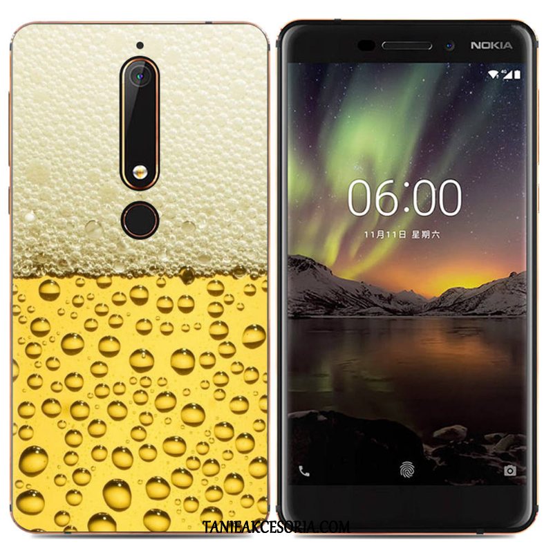 Etui Nokia 6.1 Kolor Proste Kreatywne, Obudowa Nokia 6.1 Miękki Kreskówka Tendencja