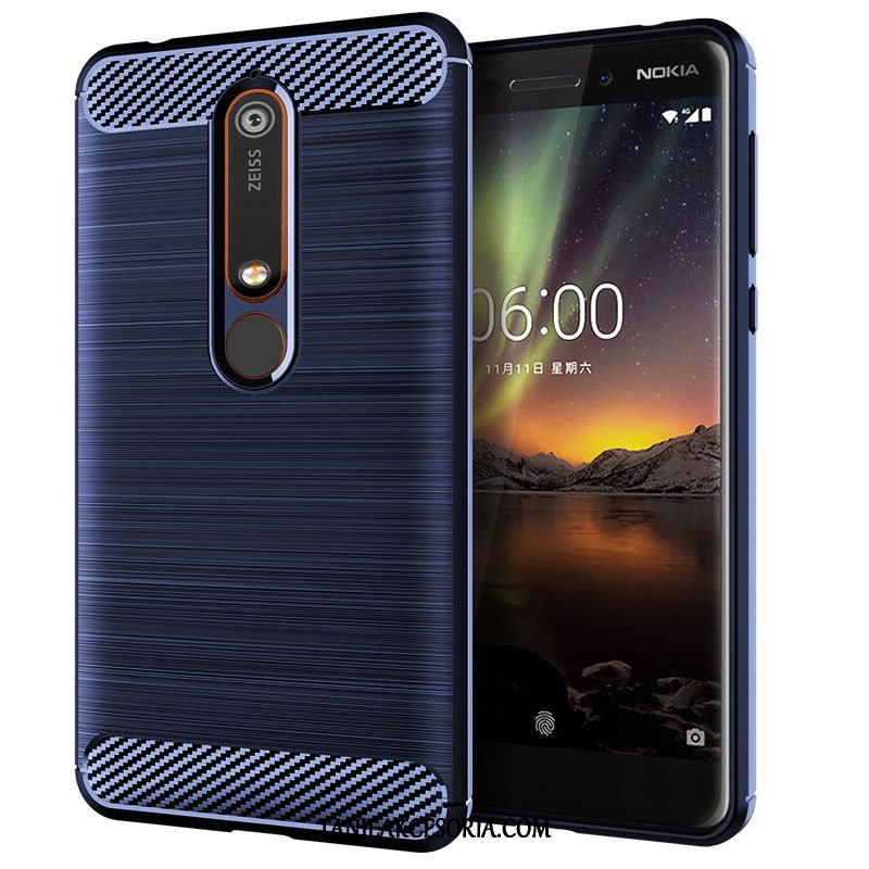 Etui Nokia 6.1 Silikonowe Telefon Komórkowy Czarny, Pokrowce Nokia 6.1 Anti-fall