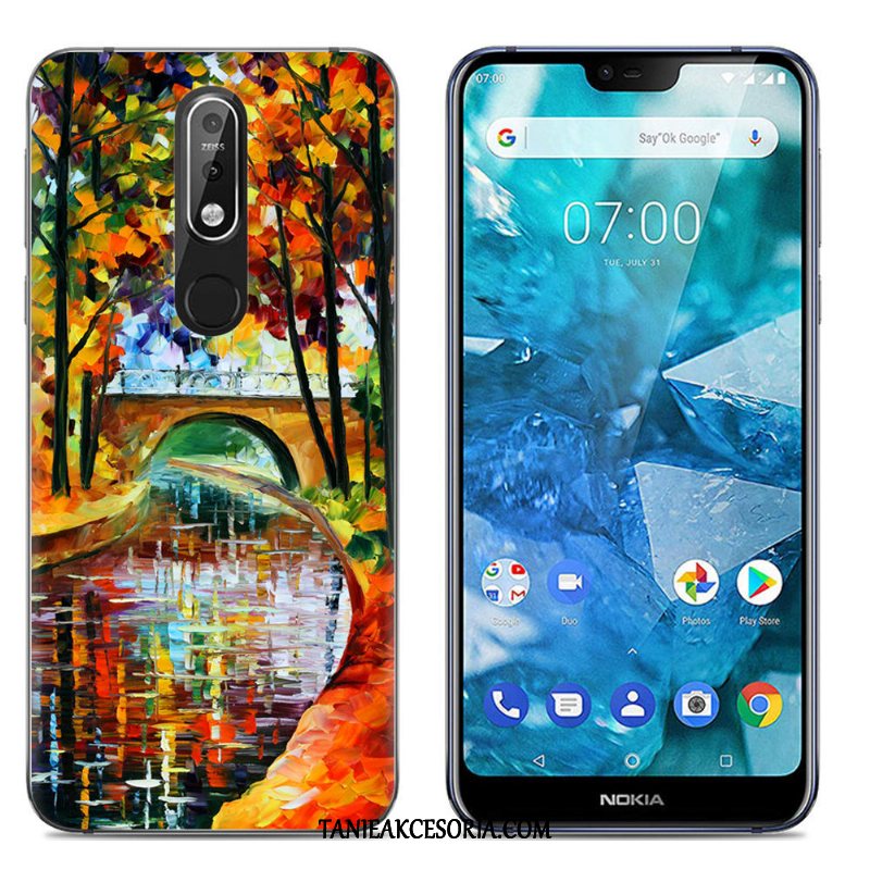 Etui Nokia 7.1 Telefon Komórkowy Kreatywne Silikonowe, Obudowa Nokia 7.1 Miękki Kolor