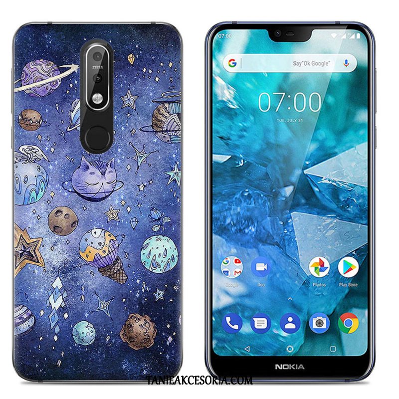 Etui Nokia 7.1 Telefon Komórkowy Kreatywne Silikonowe, Obudowa Nokia 7.1 Miękki Kolor