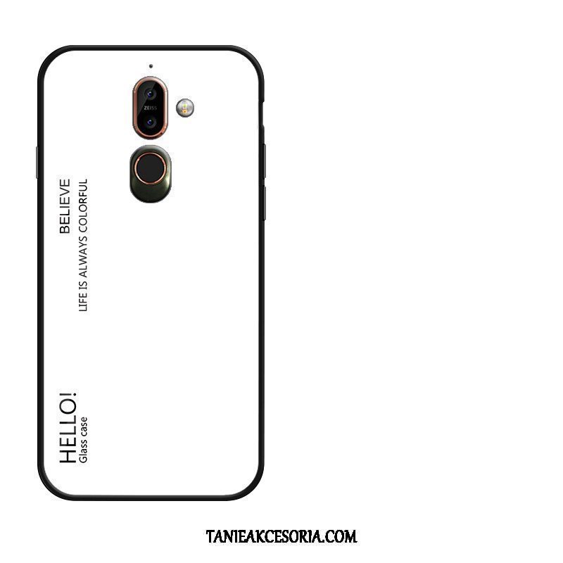 Etui Nokia 7 Plus Anti-fall Purpurowy Gradient, Obudowa Nokia 7 Plus Kreatywne Telefon Komórkowy Szkło