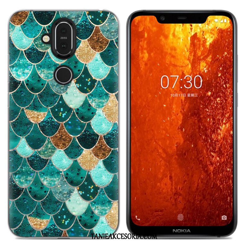 Etui Nokia 8.1 Telefon Komórkowy Anti-fall Kreskówka, Obudowa Nokia 8.1 Miękki All Inclusive Zielony