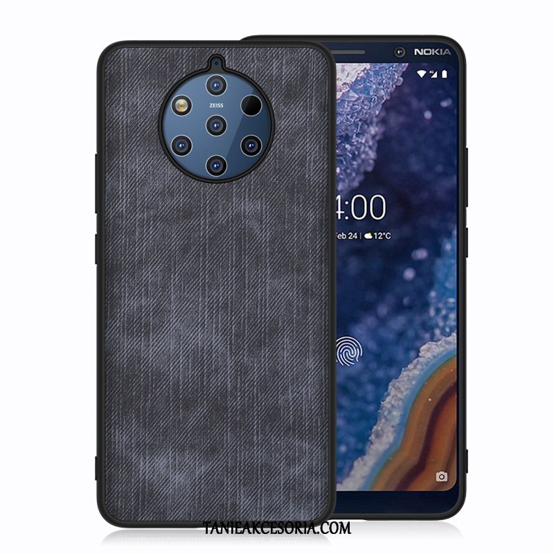 Etui Nokia 9 Pureview Ochraniacz Wzór Niebieski, Obudowa Nokia 9 Pureview Telefon Komórkowy Płótno Dla