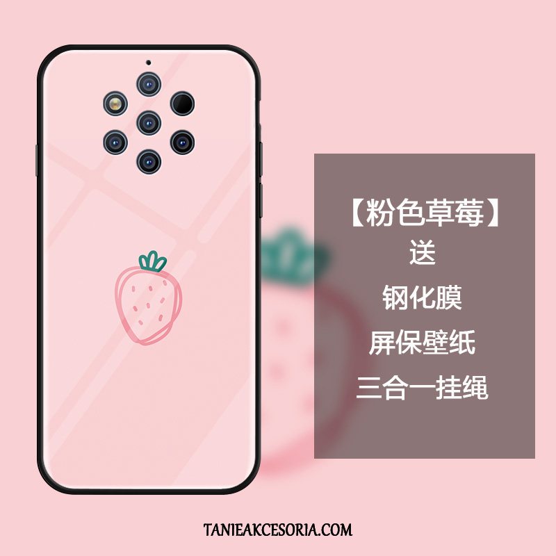Etui Nokia 9 Pureview Świeży Ochraniacz Truskawka, Futerał Nokia 9 Pureview All Inclusive Telefon Komórkowy Różowe