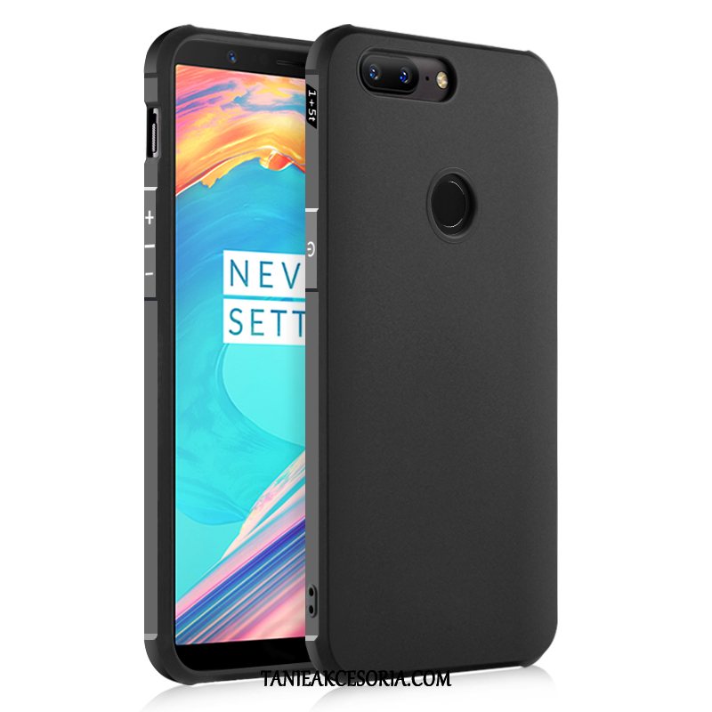 Etui Oneplus 5t Czarny Nubuku All Inclusive, Obudowa Oneplus 5t Silikonowe Kreskówka Anti-fall