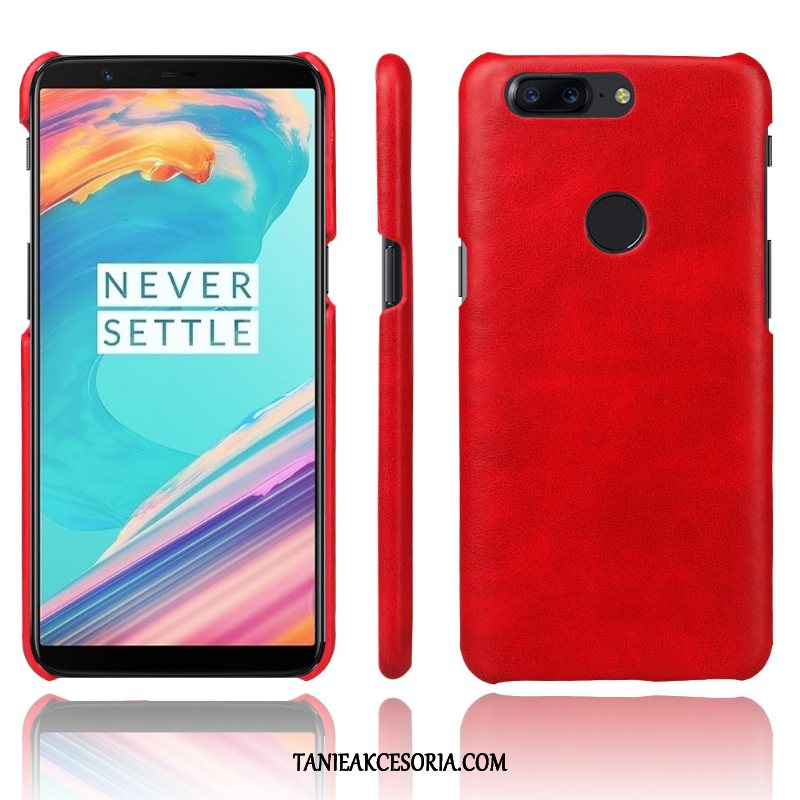 Etui Oneplus 5t Proste Czerwony Jakość, Pokrowce Oneplus 5t Skórzany Futerał Anti-fall Vintage