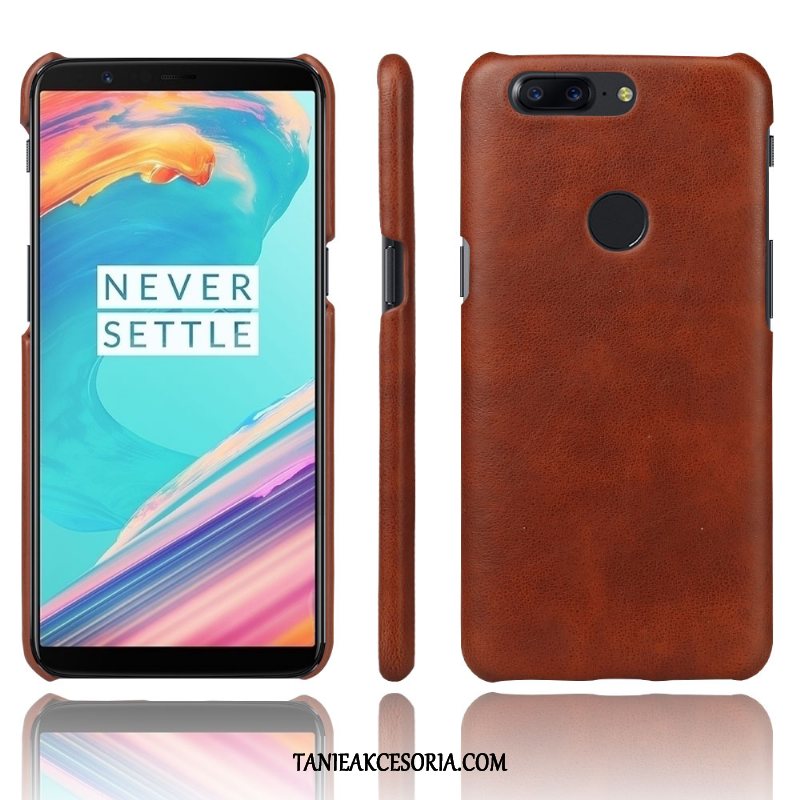 Etui Oneplus 5t Proste Czerwony Jakość, Pokrowce Oneplus 5t Skórzany Futerał Anti-fall Vintage