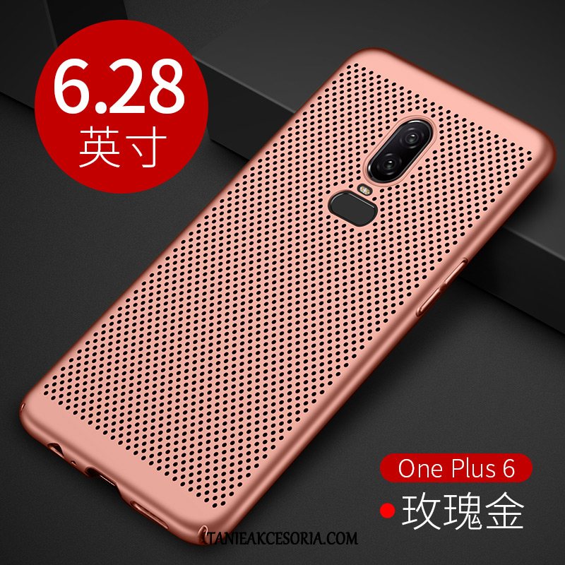 Etui Oneplus 6 Ochraniacz All Inclusive Koronka, Obudowa Oneplus 6 Chłodzenie Różowe Złoto Trudno