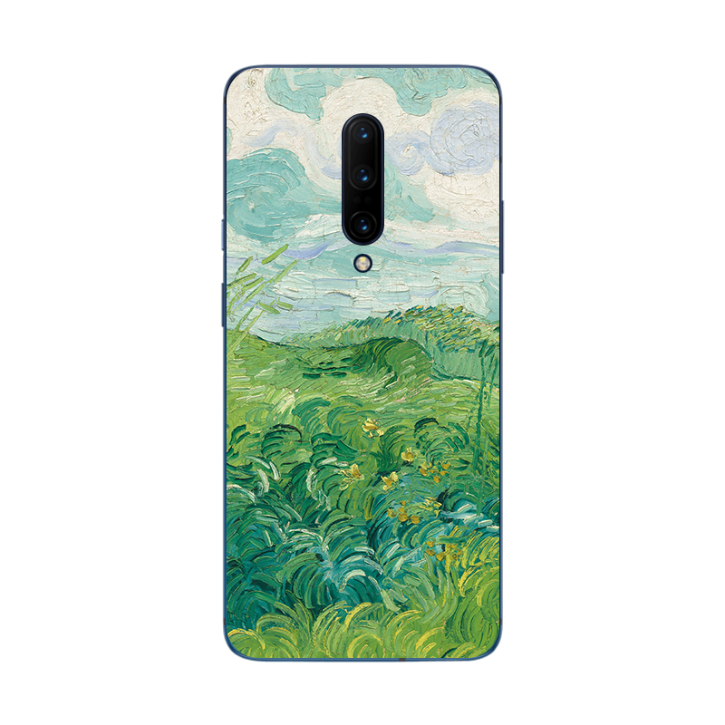 Etui Oneplus 7 Pro Niebieski Vintage Miękki, Pokrowce Oneplus 7 Pro Ochraniacz Sztuka Obraz Olejny