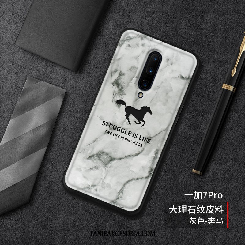 Etui Oneplus 7 Pro Ochraniacz Kreatywne Telefon Komórkowy, Obudowa Oneplus 7 Pro Szary Wzór Moda