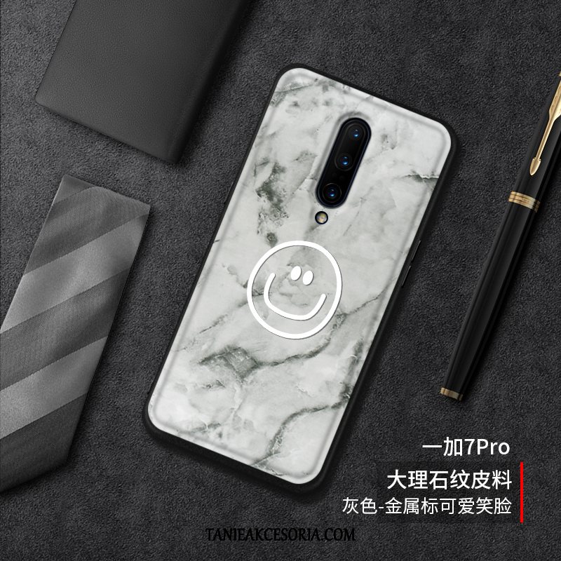 Etui Oneplus 7 Pro Ochraniacz Kreatywne Telefon Komórkowy, Obudowa Oneplus 7 Pro Szary Wzór Moda