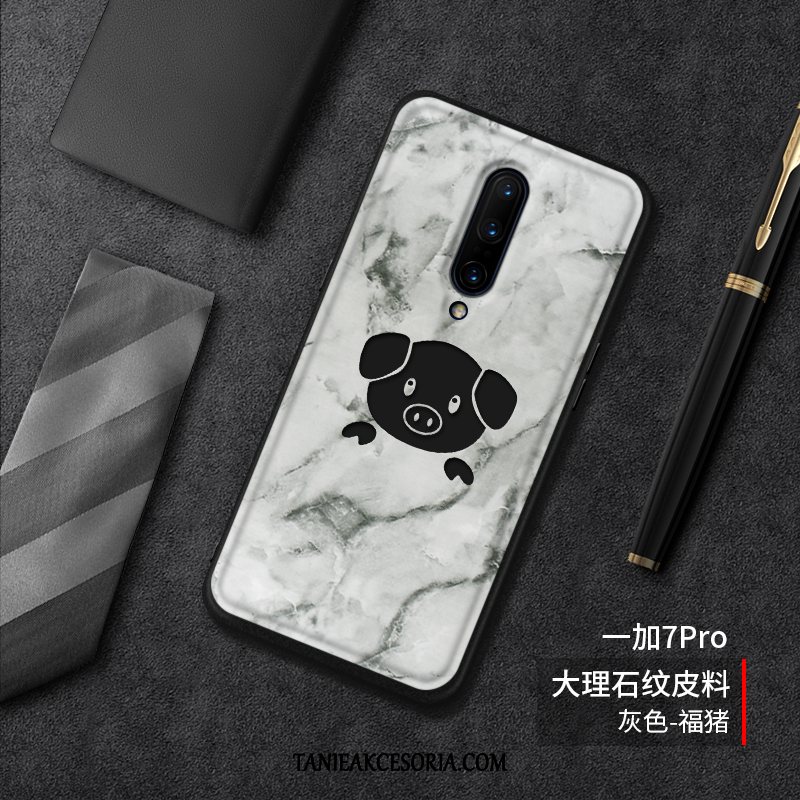 Etui Oneplus 7 Pro Ochraniacz Kreatywne Telefon Komórkowy, Obudowa Oneplus 7 Pro Szary Wzór Moda