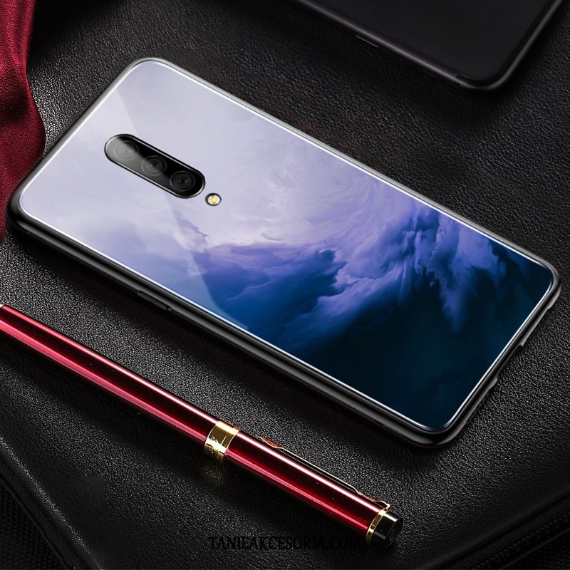 Etui Oneplus 7 Pro Purpurowy Miękki Proste, Futerał Oneplus 7 Pro Cienkie Lustro Anti-fall