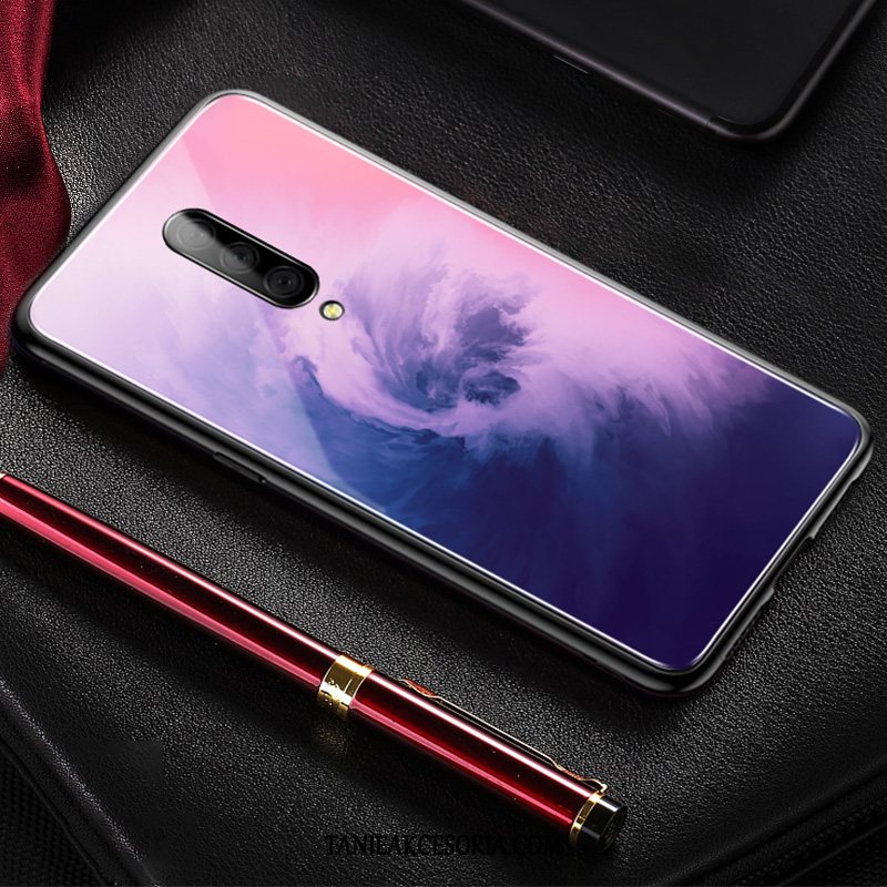 Etui Oneplus 7 Pro Purpurowy Miękki Proste, Futerał Oneplus 7 Pro Cienkie Lustro Anti-fall