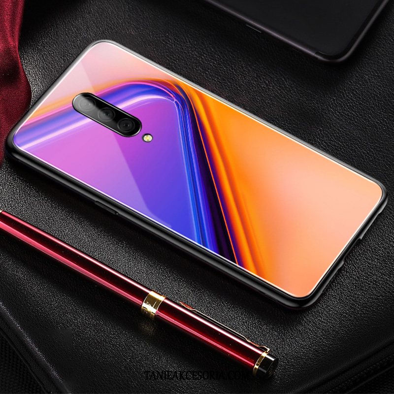 Etui Oneplus 7 Pro Purpurowy Miękki Proste, Futerał Oneplus 7 Pro Cienkie Lustro Anti-fall