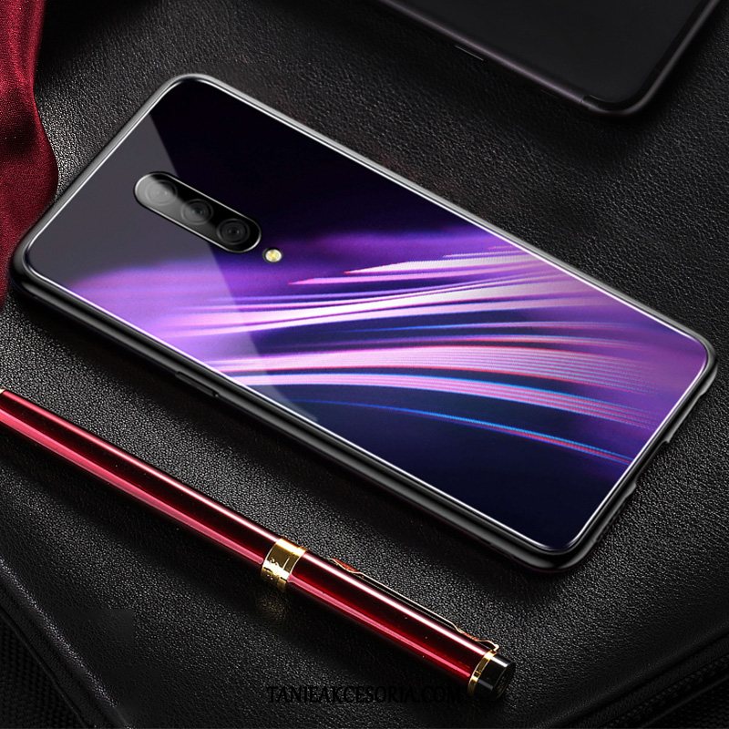 Etui Oneplus 7 Pro Purpurowy Miękki Proste, Futerał Oneplus 7 Pro Cienkie Lustro Anti-fall