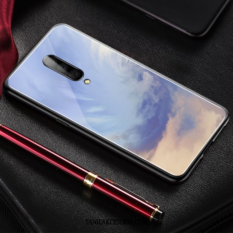 Etui Oneplus 7 Pro Purpurowy Miękki Proste, Futerał Oneplus 7 Pro Cienkie Lustro Anti-fall