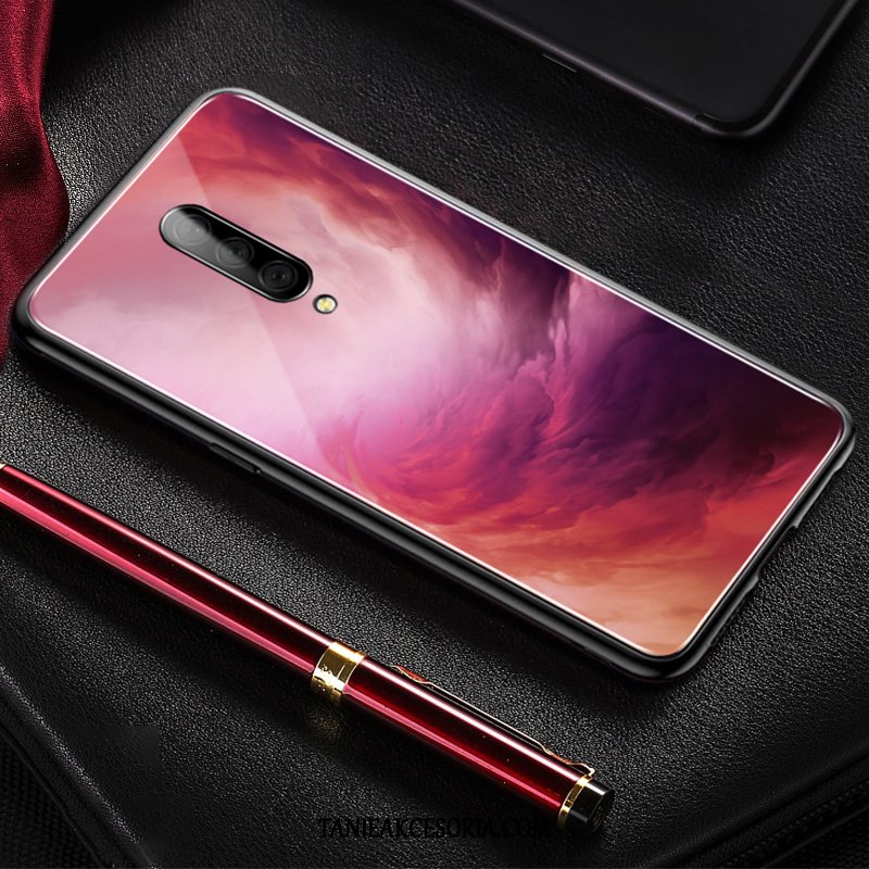 Etui Oneplus 7 Pro Purpurowy Miękki Proste, Futerał Oneplus 7 Pro Cienkie Lustro Anti-fall