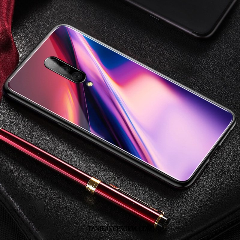 Etui Oneplus 7 Pro Purpurowy Miękki Proste, Futerał Oneplus 7 Pro Cienkie Lustro Anti-fall