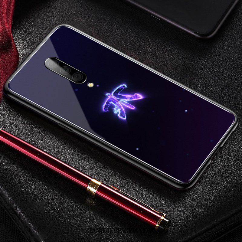 Etui Oneplus 7 Pro Purpurowy Miękki Proste, Futerał Oneplus 7 Pro Cienkie Lustro Anti-fall