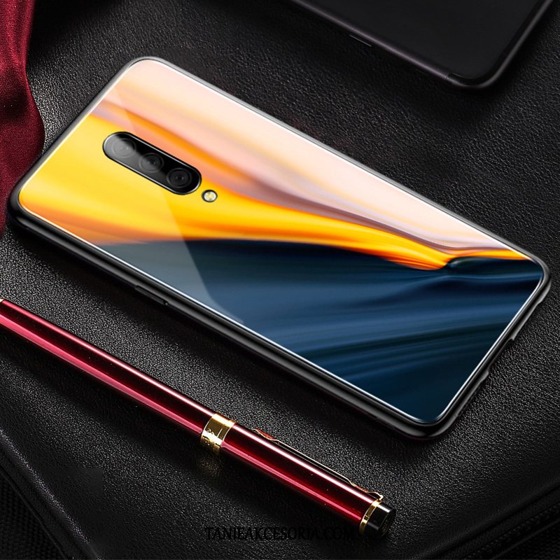 Etui Oneplus 7 Pro Purpurowy Miękki Proste, Futerał Oneplus 7 Pro Cienkie Lustro Anti-fall