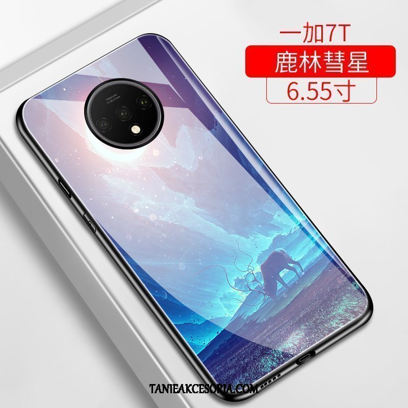 Etui Oneplus 7t Niebieski Gwiaździsty All Inclusive, Obudowa Oneplus 7t Szkło Trudno Jasny