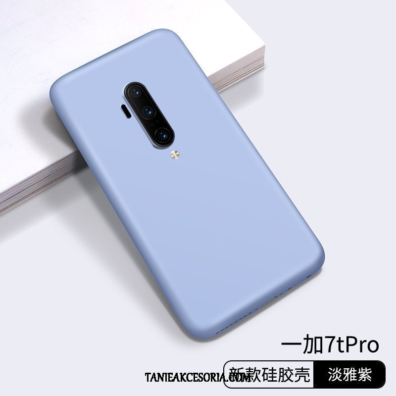 Etui Oneplus 7t Pro Silikonowe Zakochani Cienkie, Futerał Oneplus 7t Pro Czerwony Proste Chiński Styl