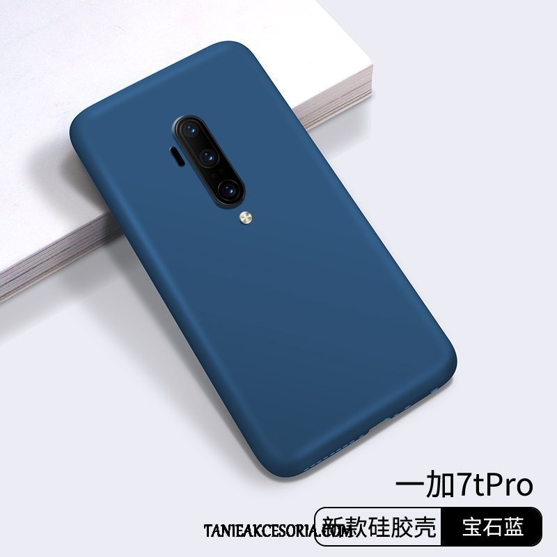 Etui Oneplus 7t Pro Silikonowe Zakochani Cienkie, Futerał Oneplus 7t Pro Czerwony Proste Chiński Styl