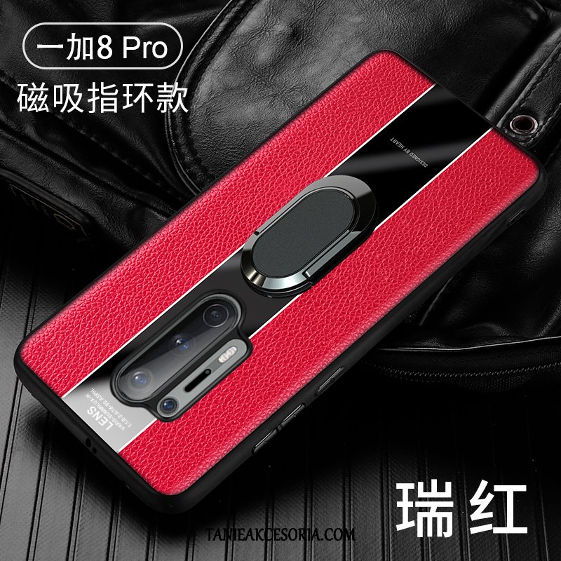 Etui Oneplus 8 Pro Modna Marka Cienkie Prawdziwa Skóra, Pokrowce Oneplus 8 Pro All Inclusive Silikonowe Ochraniacz