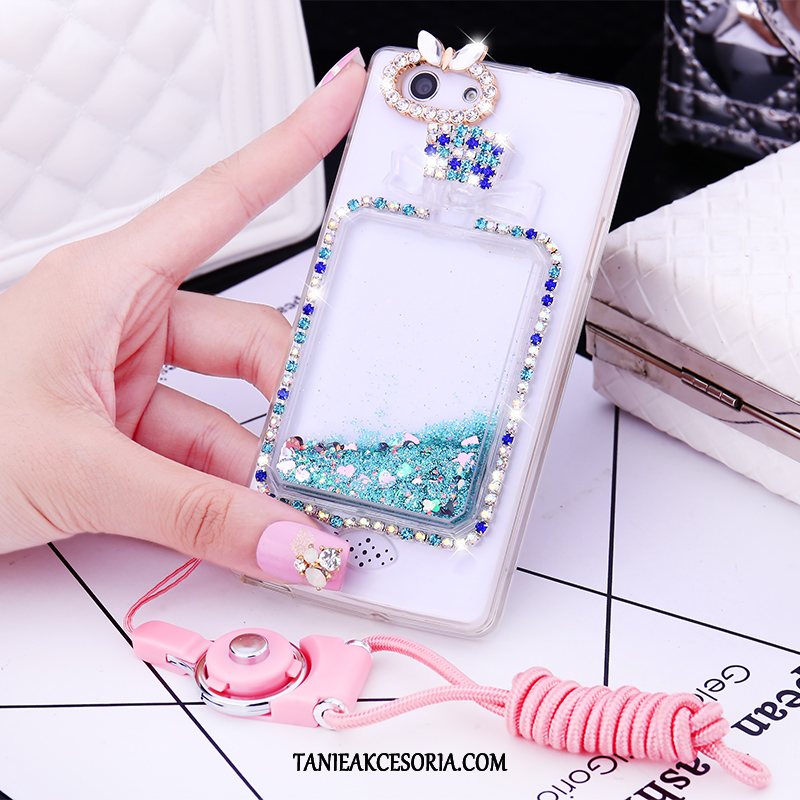 Etui Oppo A31 Rhinestone Silikonowe Różowe, Futerał Oppo A31 Tendencja Miękki Wiszące Ozdoby