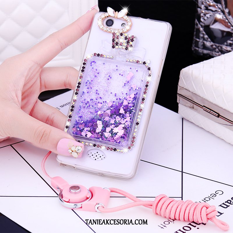 Etui Oppo A31 Rhinestone Silikonowe Różowe, Futerał Oppo A31 Tendencja Miękki Wiszące Ozdoby