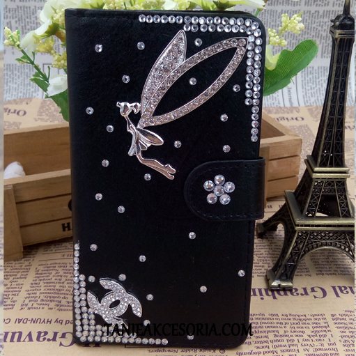 Etui Oppo A31 Telefon Komórkowy Czarny Skórzany Futerał, Obudowa Oppo A31 Rhinestone