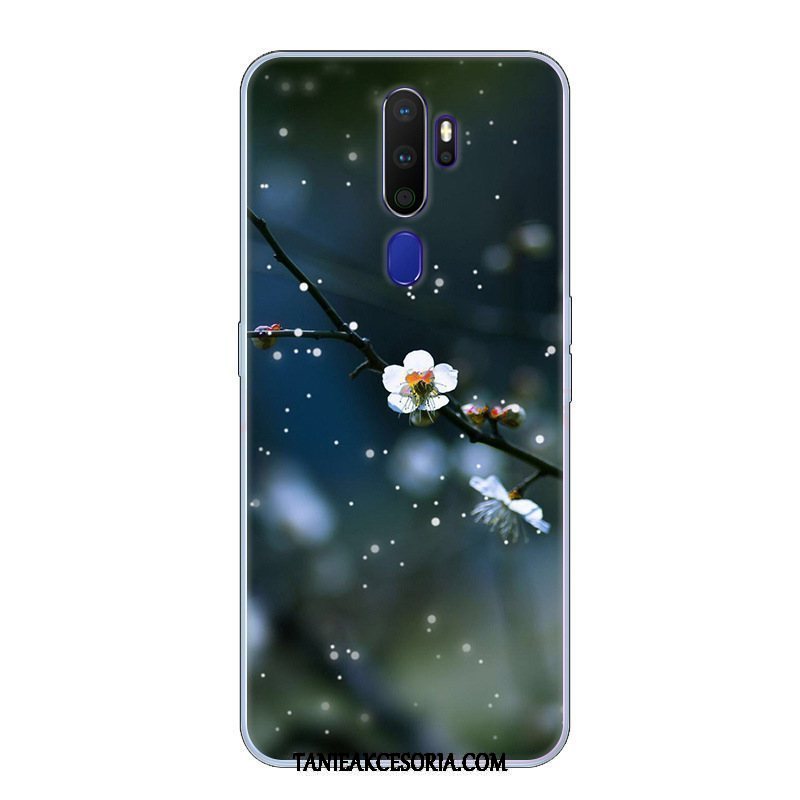 Etui Oppo A9 2020 Czarny Biały Kreskówka, Obudowa Oppo A9 2020 Modna Marka Anti-fall Miękki