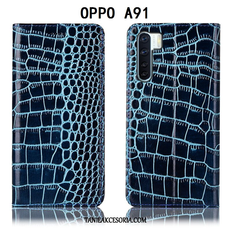 Etui Oppo A91 Telefon Komórkowy All Inclusive Skórzany Futerał, Obudowa Oppo A91 Anti-fall Ochraniacz Braun