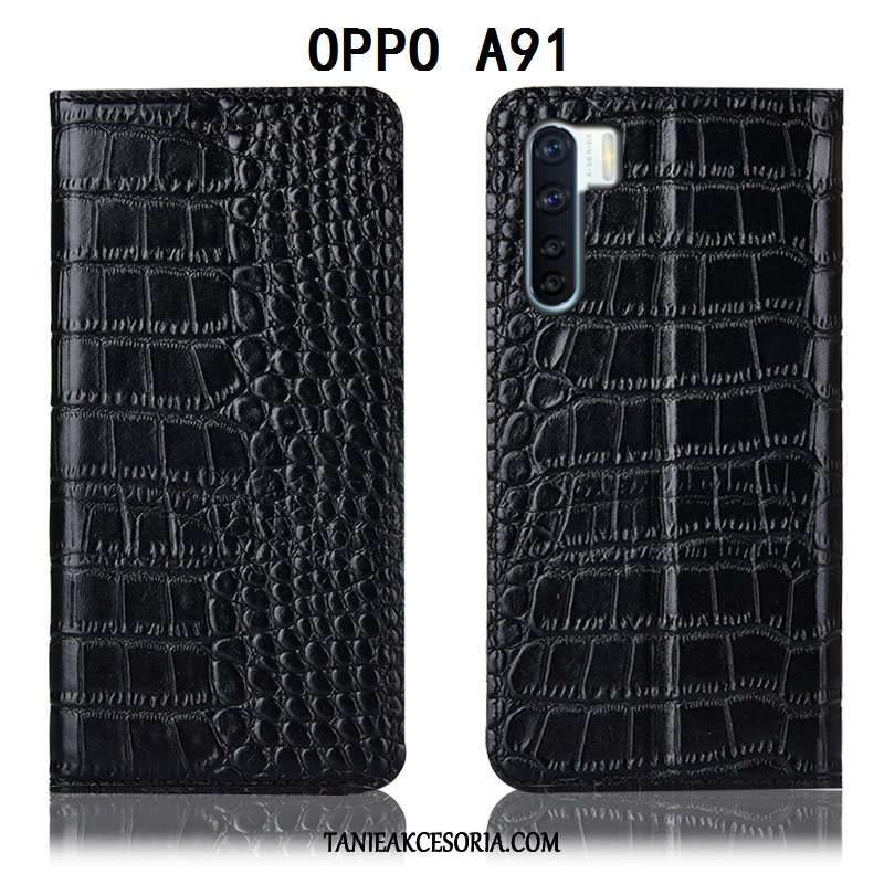 Etui Oppo A91 Telefon Komórkowy All Inclusive Skórzany Futerał, Obudowa Oppo A91 Anti-fall Ochraniacz Braun