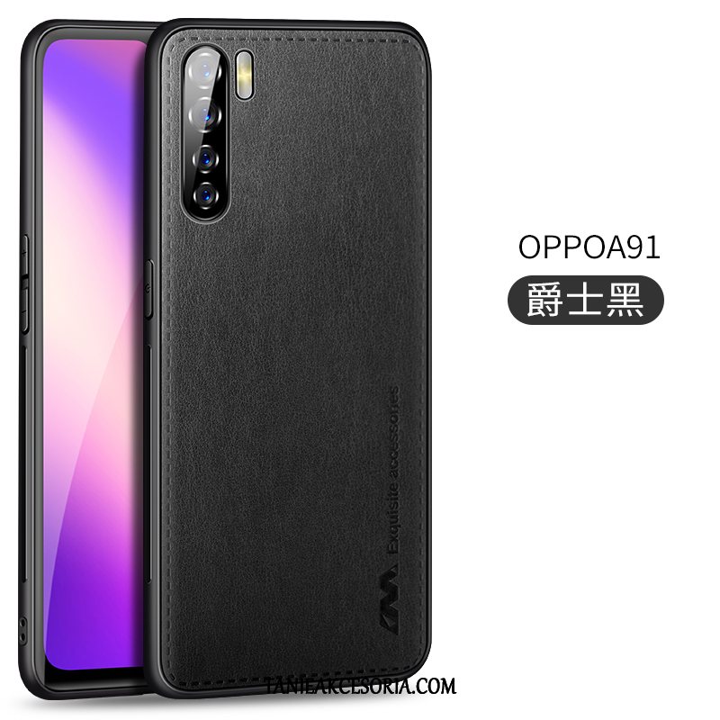 Etui Oppo A91 Telefon Komórkowy Czarny Ochraniacz, Futerał Oppo A91 Skórzany Magnetyzm Silikonowe Braun