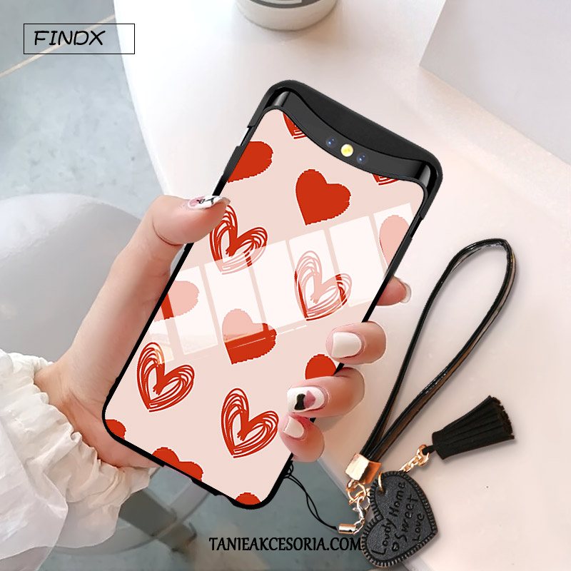 Etui Oppo Find X Anti-fall Tendencja Telefon Komórkowy, Pokrowce Oppo Find X Graffiti Czerwony Netto Miłość