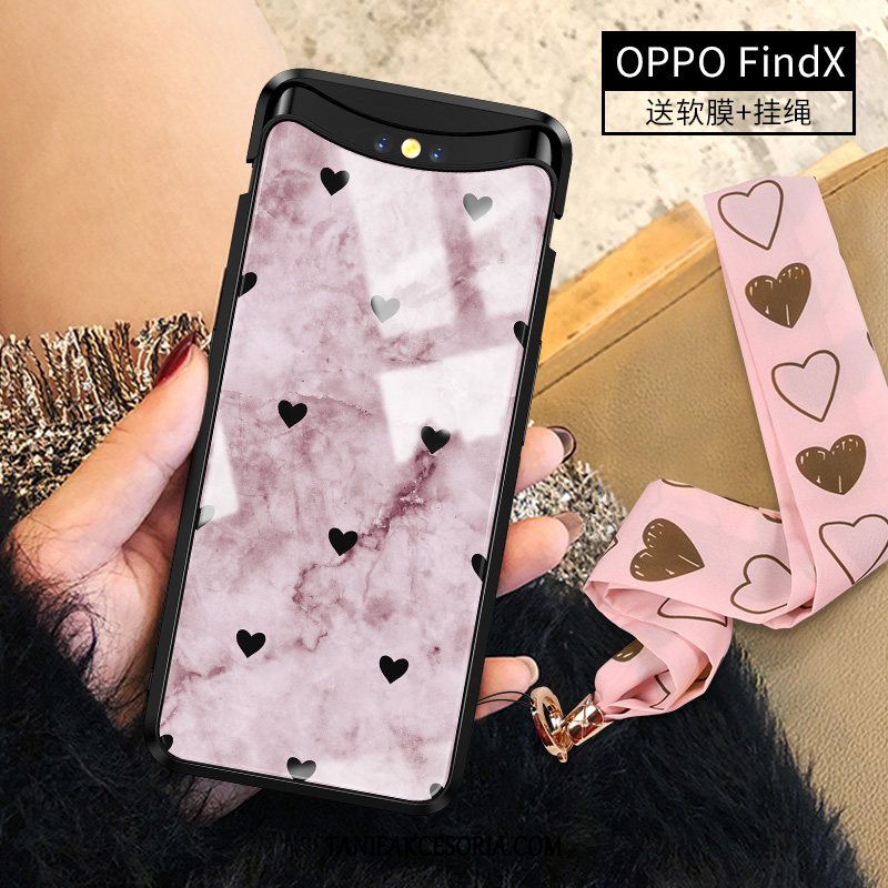 Etui Oppo Find X Telefon Komórkowy Wiszące Ozdoby All Inclusive, Pokrowce Oppo Find X Filmy Serce Moda