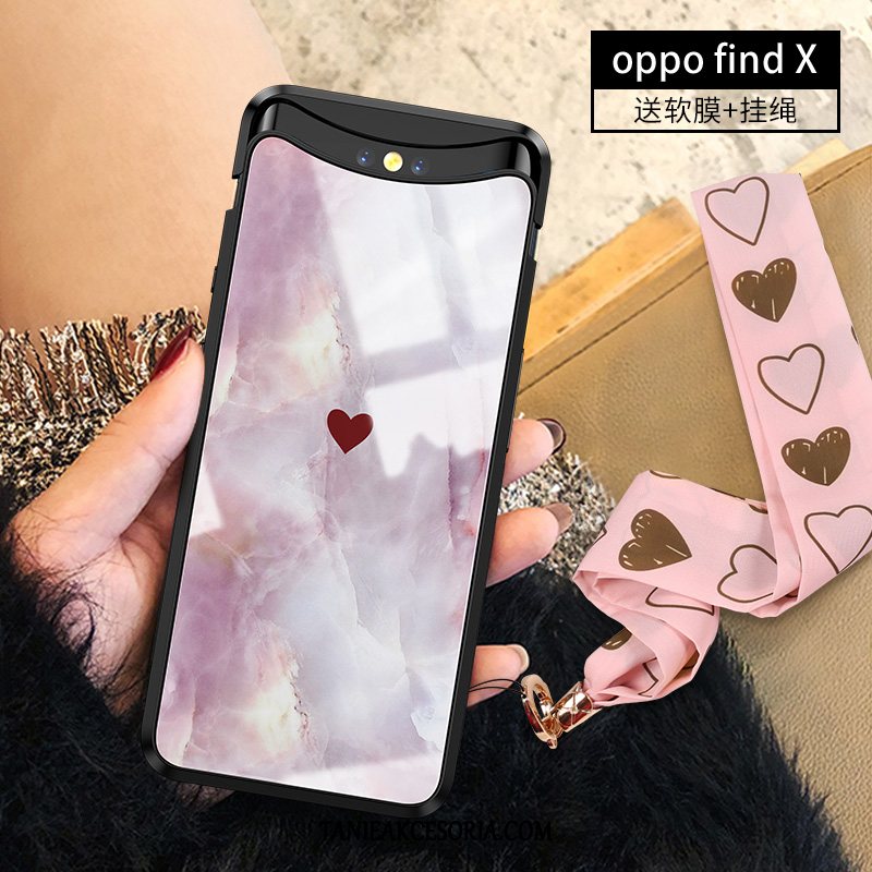 Etui Oppo Find X Telefon Komórkowy Wiszące Ozdoby All Inclusive, Pokrowce Oppo Find X Filmy Serce Moda