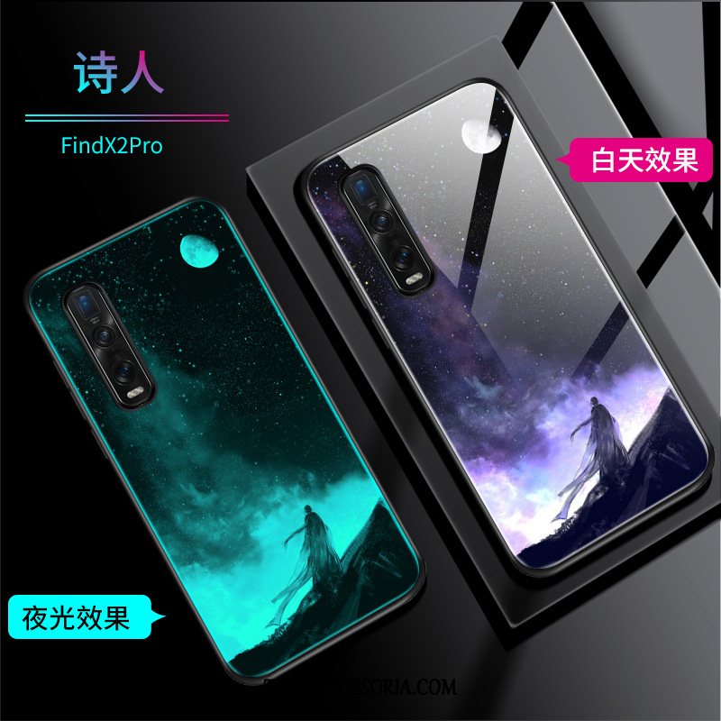 Etui Oppo Find X2 Pro Osobowość Świecące Nubuku, Pokrowce Oppo Find X2 Pro Nowy Dostosowane Miękki