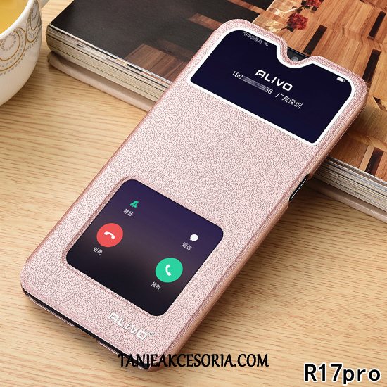 Etui Oppo R15 All Inclusive Czerwony Trudno, Futerał Oppo R15 Telefon Komórkowy Klapa Gwiazda