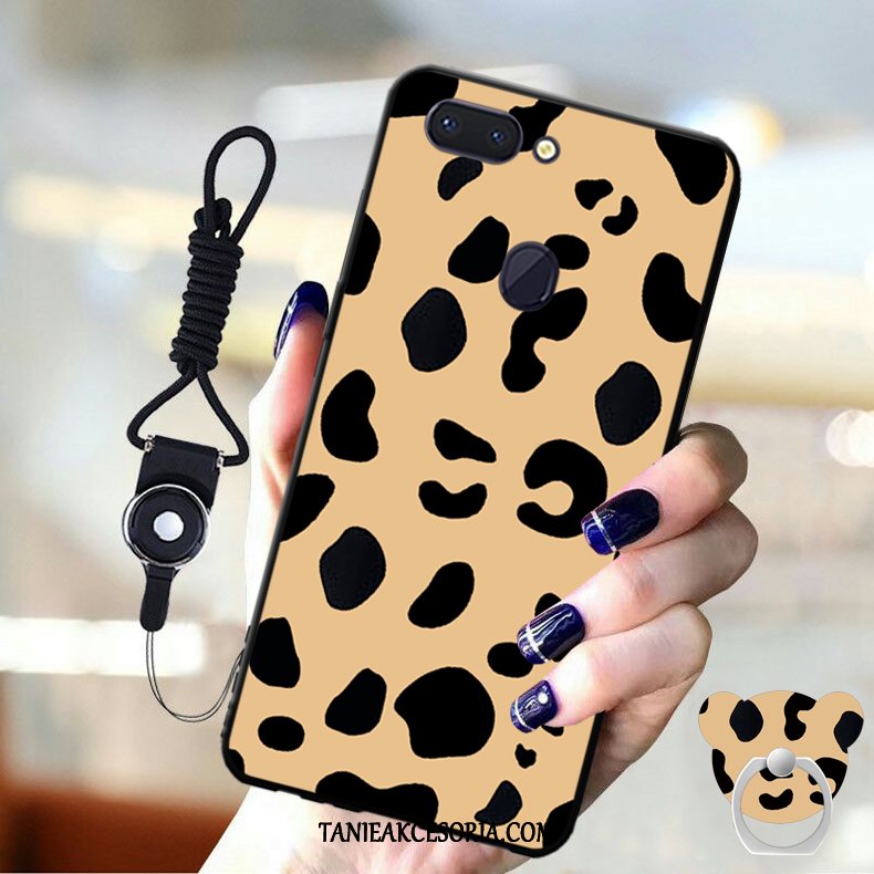 Etui Oppo R15 Czarny Wspornik Anti-fall, Obudowa Oppo R15 Telefon Komórkowy Ochraniacz Miękki