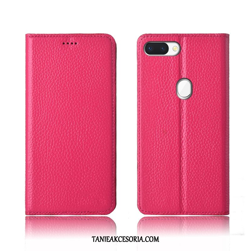 Etui Oppo R15 Litchi Anti-fall Skórzany Futerał, Pokrowce Oppo R15 All Inclusive Prawdziwa Skóra Telefon Komórkowy Braun