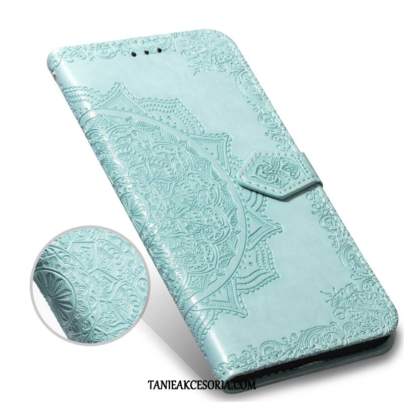 Etui Oppo R15 Ochraniacz Anti-fall Proste, Obudowa Oppo R15 Niebieski Klapa Relief