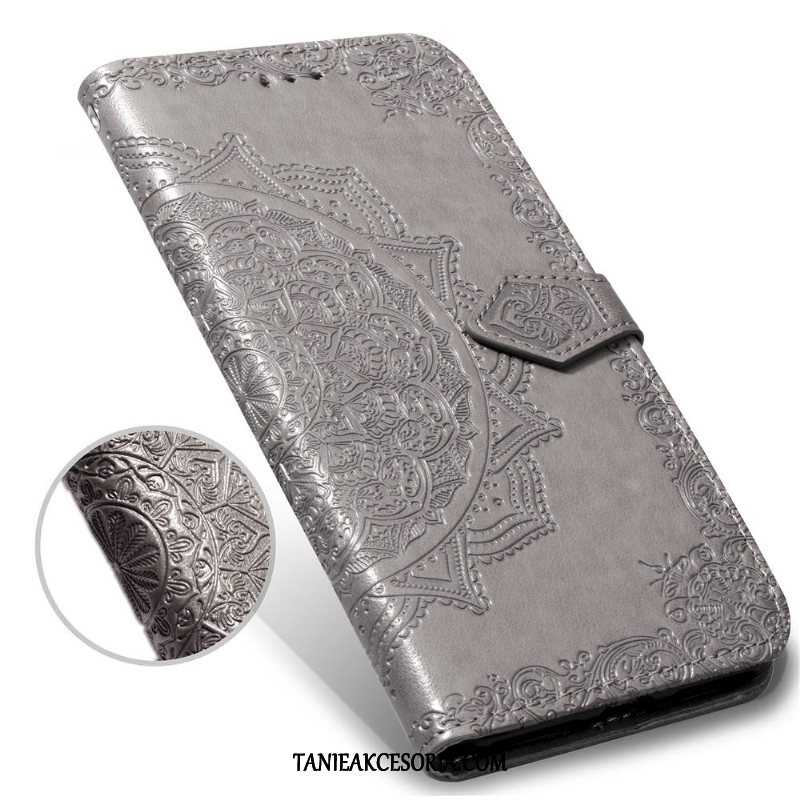 Etui Oppo R15 Ochraniacz Anti-fall Proste, Obudowa Oppo R15 Niebieski Klapa Relief