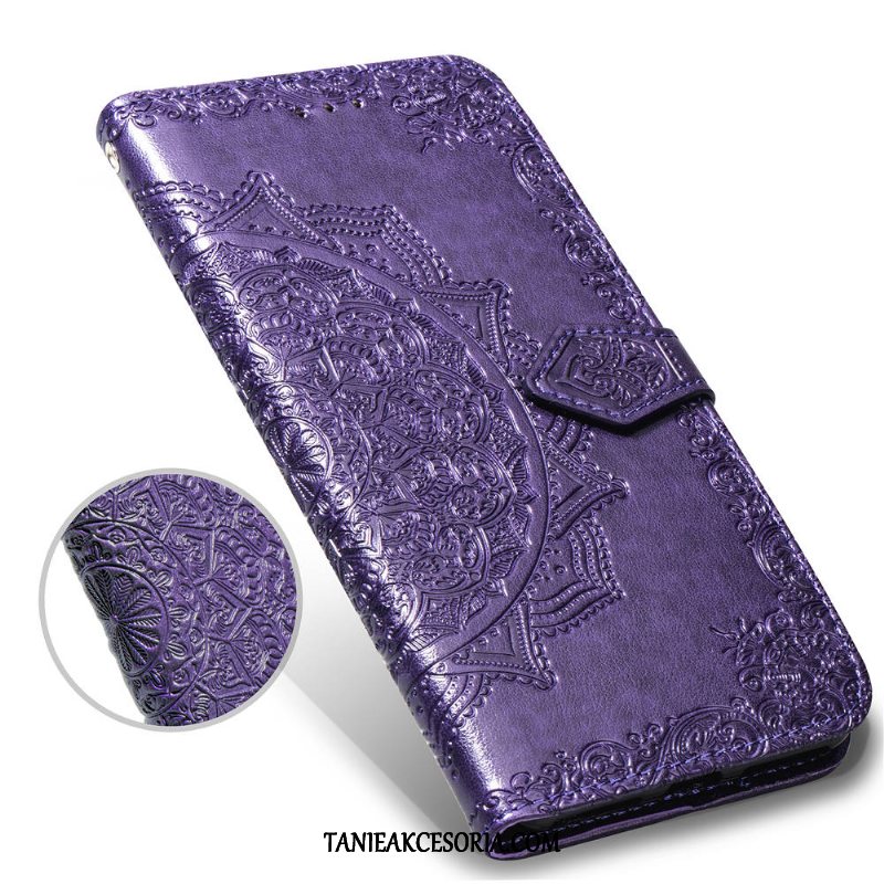 Etui Oppo R15 Ochraniacz Anti-fall Proste, Obudowa Oppo R15 Niebieski Klapa Relief